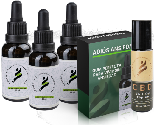 Aceite Sublingual x3 Goteros + Guía Adiós Ansiedad