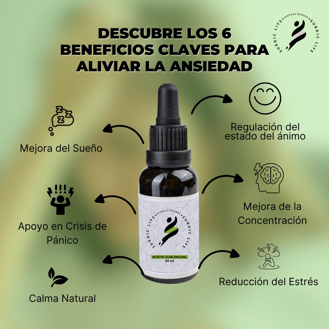 Aceite Surdic Life Ansiedad 400 mg - 30ml